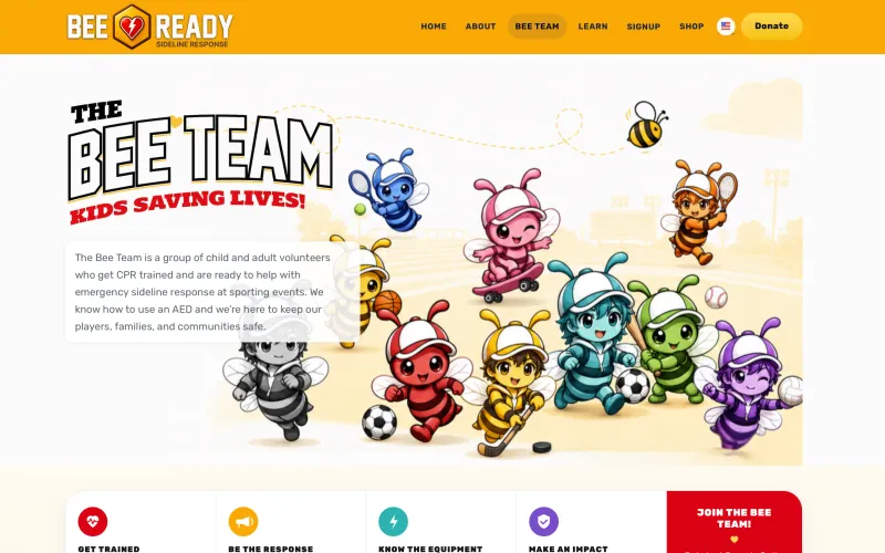 BeeReady: Lifesaving skills, one game at a time.