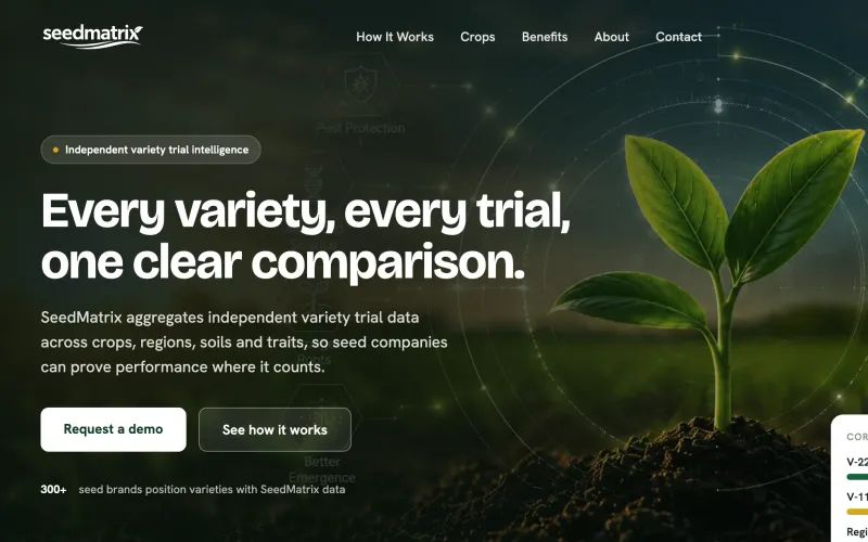 SeedMatrix: Every variety, every trial, one clear comparison.